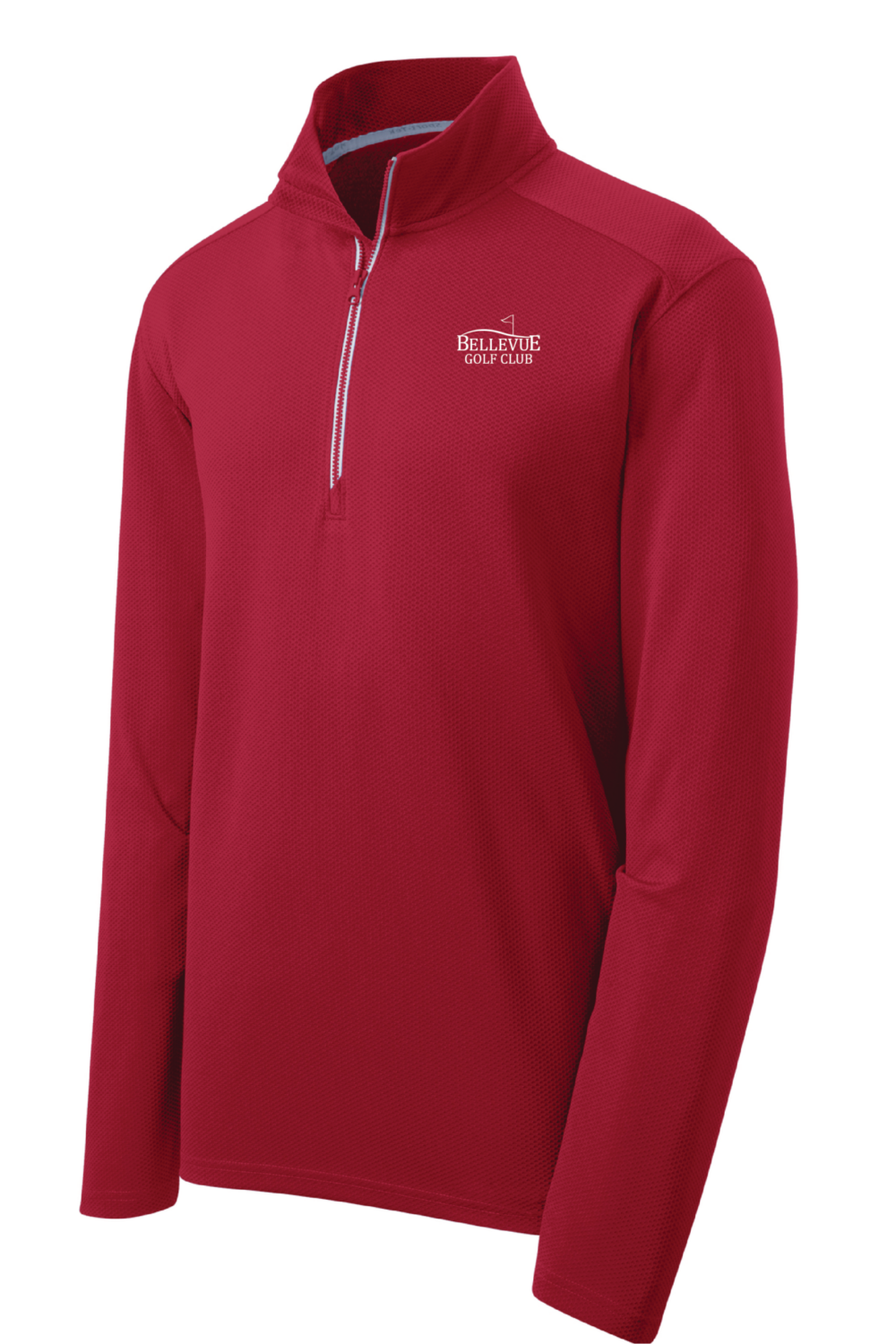 Bellevue Golf Club Men’s Sport-Tek Sport-Wick Textured 1/4 Zip Pullover (6 Color Options) - Image 4