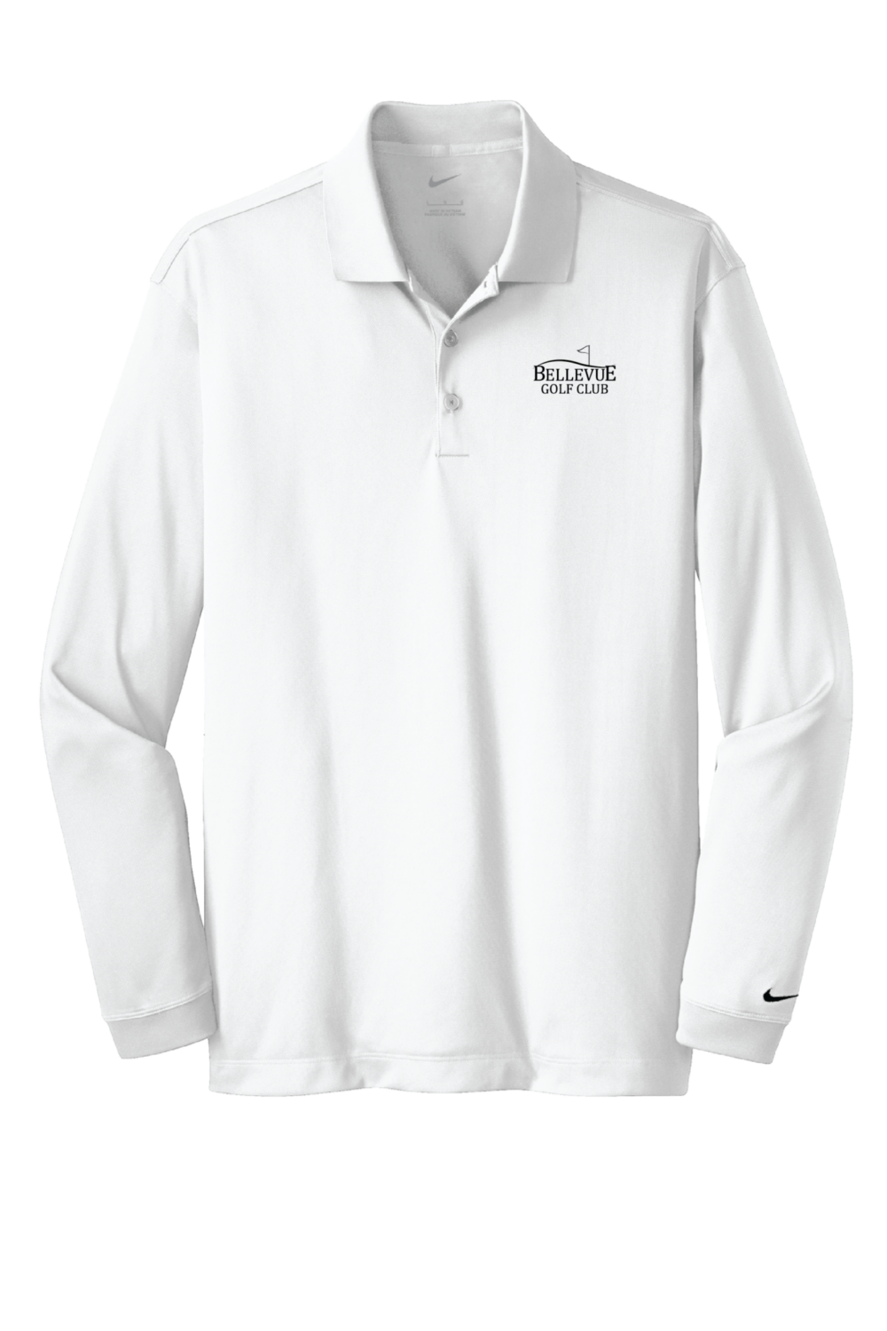 Bellevue Golf Club Men's Nike Long Sleeve Dri-FIT Stretch Tech Polo (6 Color Options) - Image 6