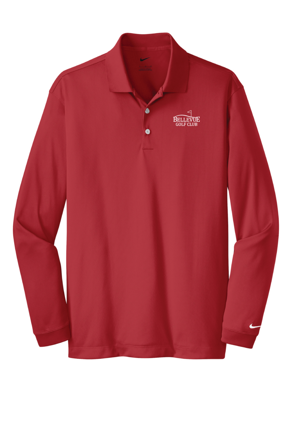 Bellevue Golf Club Men's Nike Long Sleeve Dri-FIT Stretch Tech Polo (6 Color Options) - Image 5