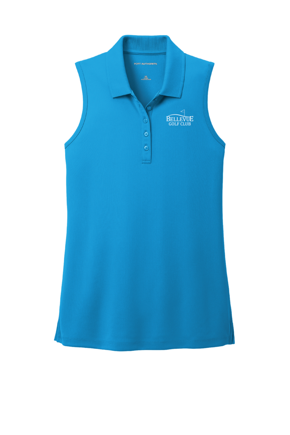 Bellevue Golf Club Women's Port Authority Dry Zone UV Micro-Mesh Sleeveless Polo (5 Color Options) - Image 2