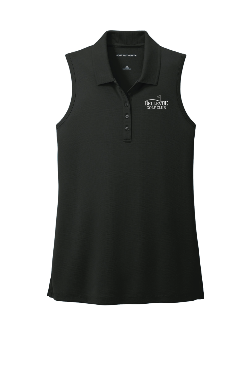 Bellevue Golf Club Women's Port Authority Dry Zone UV Micro-Mesh Sleeveless Polo (5 Color Options) - Image 3