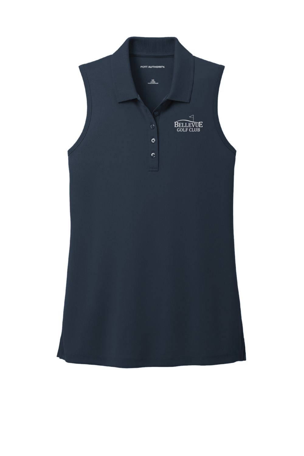 Bellevue Golf Club Women's Port Authority Dry Zone UV Micro-Mesh Sleeveless Polo (5 Color Options) - Image 4
