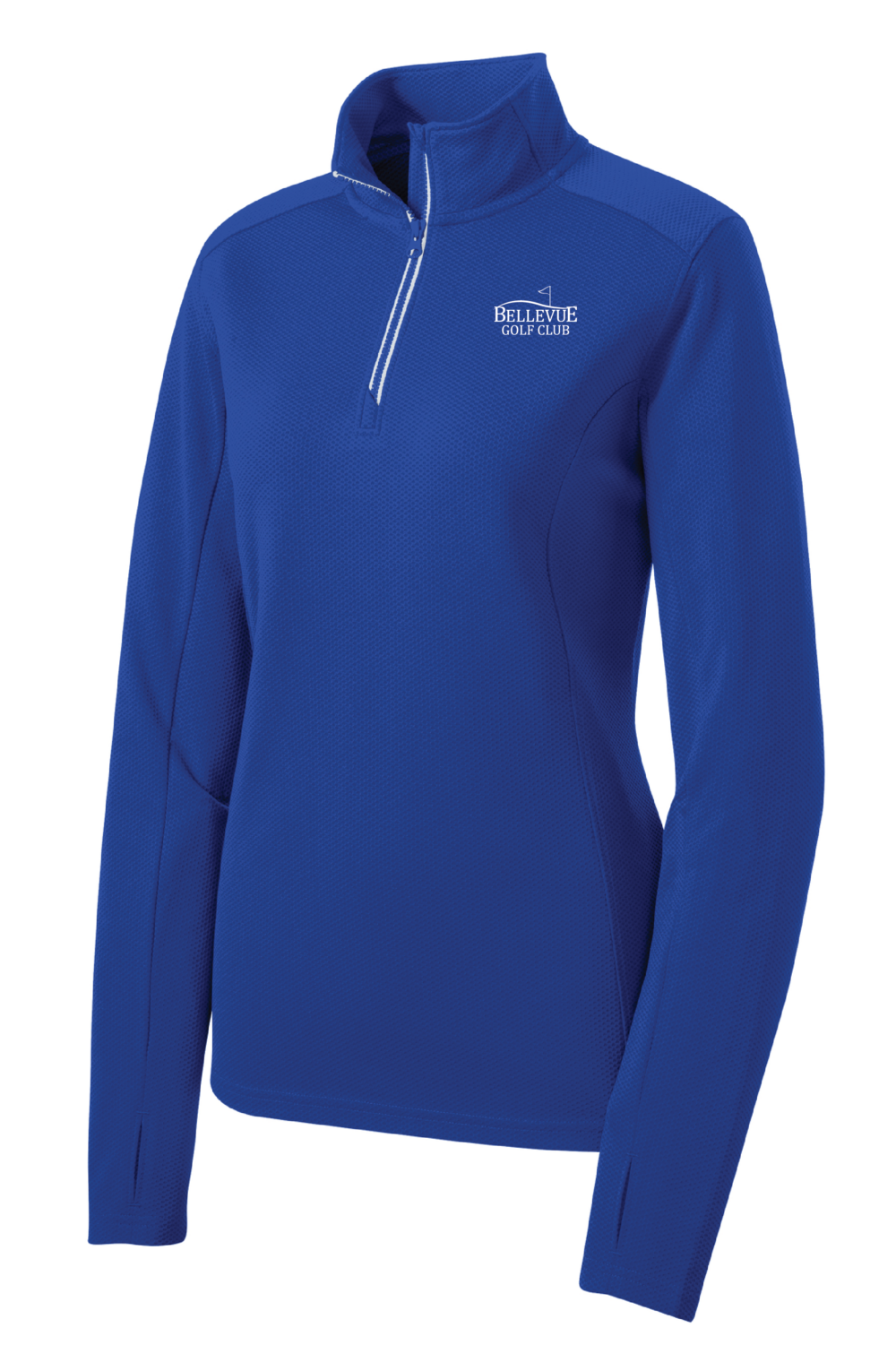Bellevue Golf Club Women’s Sport-Tek Sport-Wick Textured 1/4 Zip Pullover (5 Color Options) - Image 5
