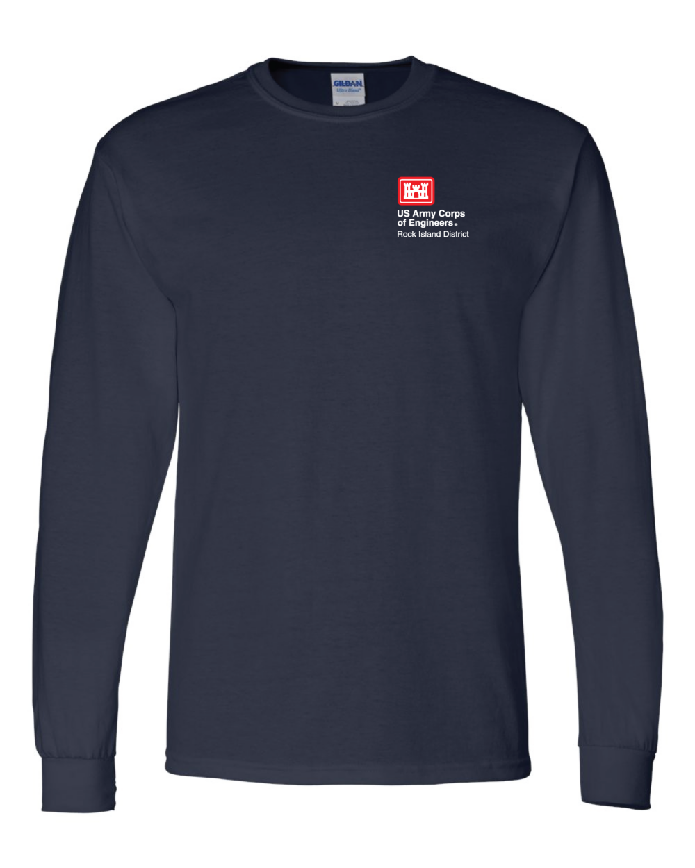 US Army Corp of Engineers Gildan Dryblend 50/50 Long Sleeve T-Shirt (5 Color Options) - Image 5