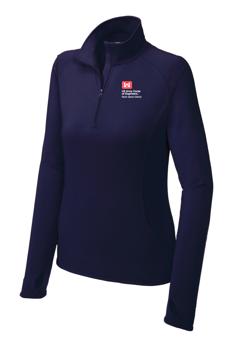 US Army Corp of Engineers Sport-Tek Ladies Sport-Wick Stretch 1/4 Zip Pullover (5 Color Options) - Image 5