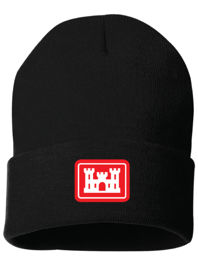 US Army Corp of Engineers Sportsman 12" Solid Cuffed Stocking Hat (5 Color Options)