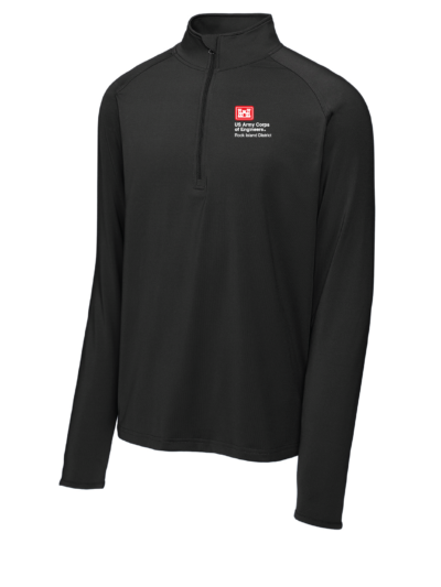 US Army Corp of Engineers Sport-Tek Unisex Sport-Wick Stretch 1/4 Zip Pullover (5 Color Options)