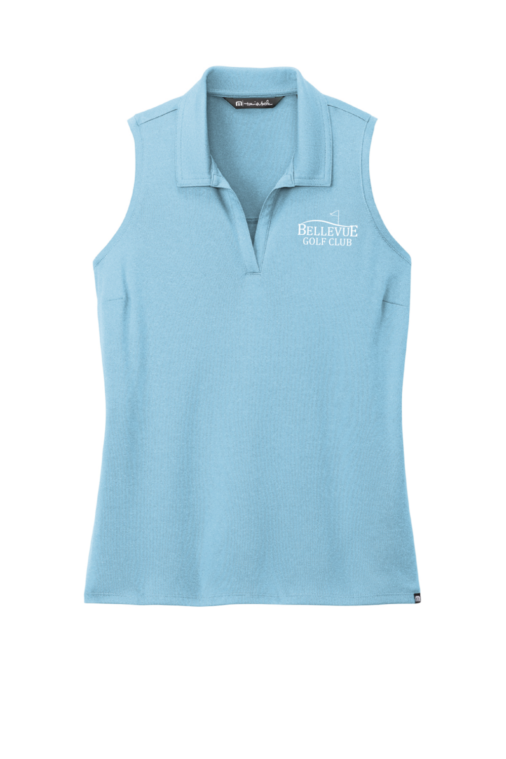 Bellevue Golf Club Women’s TravisMathew Coto Performance Sleeveless Polo (4 Color Options) - Image 3