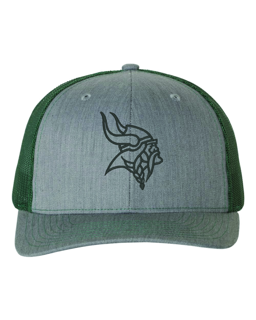 Delwood Little League Heather Grey/Dark Green Richardson 112 Snapback Trucker Cap