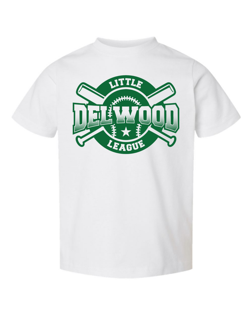 Delwood Little League Toddler Rabbit Skins Fine Jersey T-Shirt (4 Color Options) - Image 3