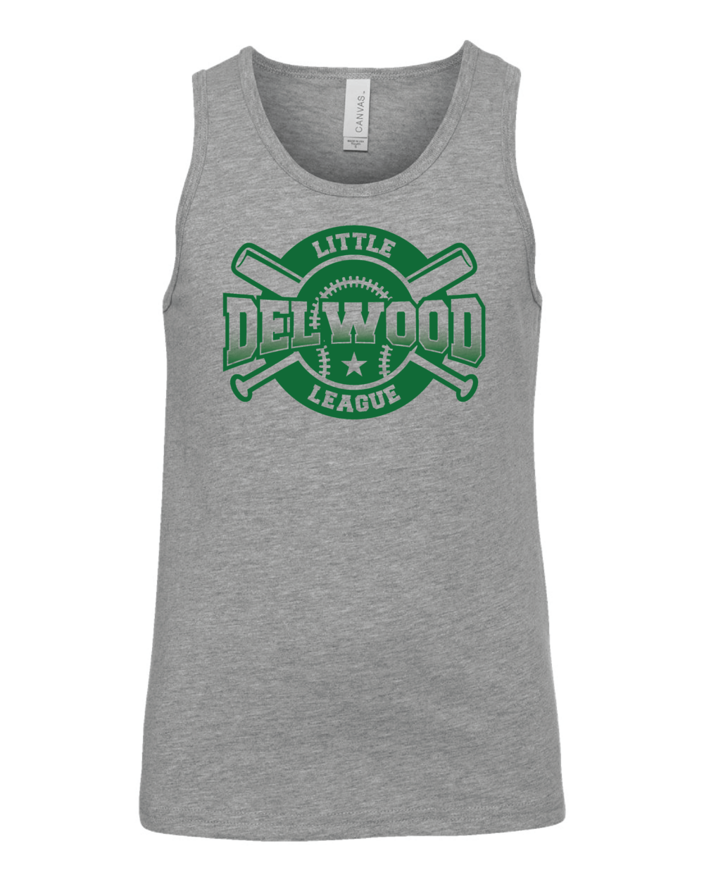 Delwood Little League Youth Bella + Canvas Jersey Tank (3 Color Options)