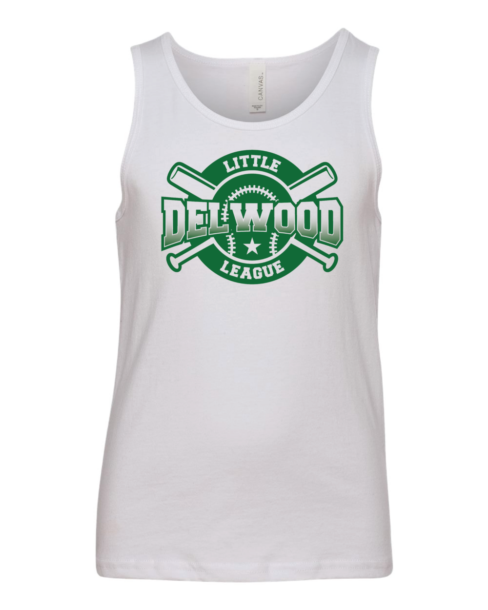 Delwood Little League Youth Bella + Canvas Jersey Tank (3 Color Options) - Image 3