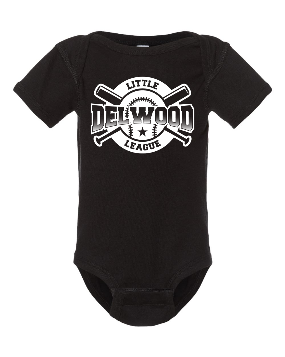 Delwood Little League Infant Rabbit Skins Onsie (4 Color Options) - Image 2