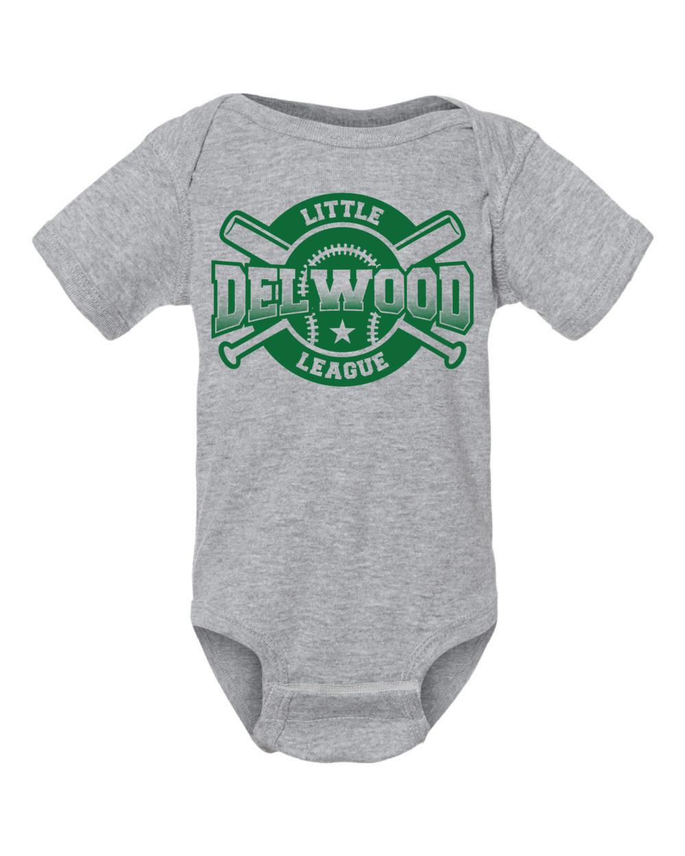 Delwood Little League Infant Rabbit Skins Onsie (4 Color Options) - Image 4