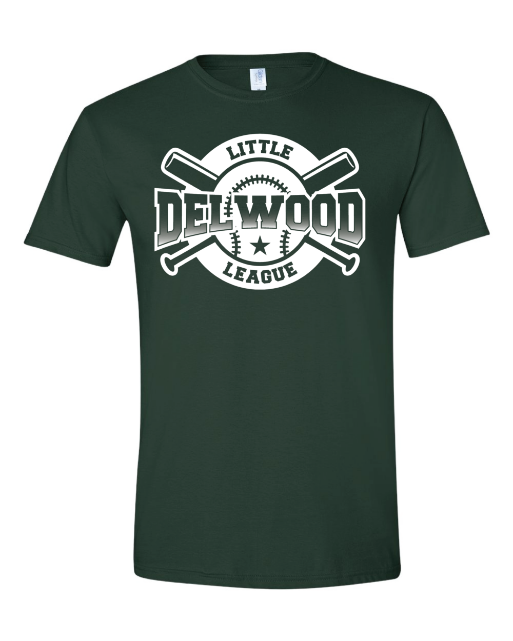 Delwood Little League Youth Gildan Softstyle T-Shirt (4 Color Options)