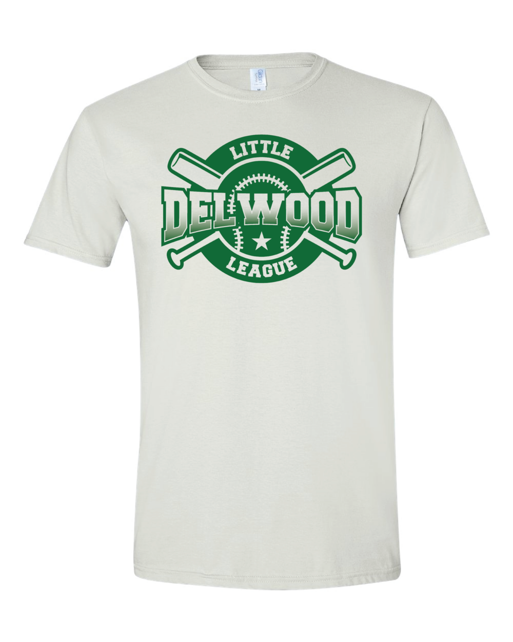 Delwood Little League Youth Gildan Softstyle T-Shirt (4 Color Options) - Image 3