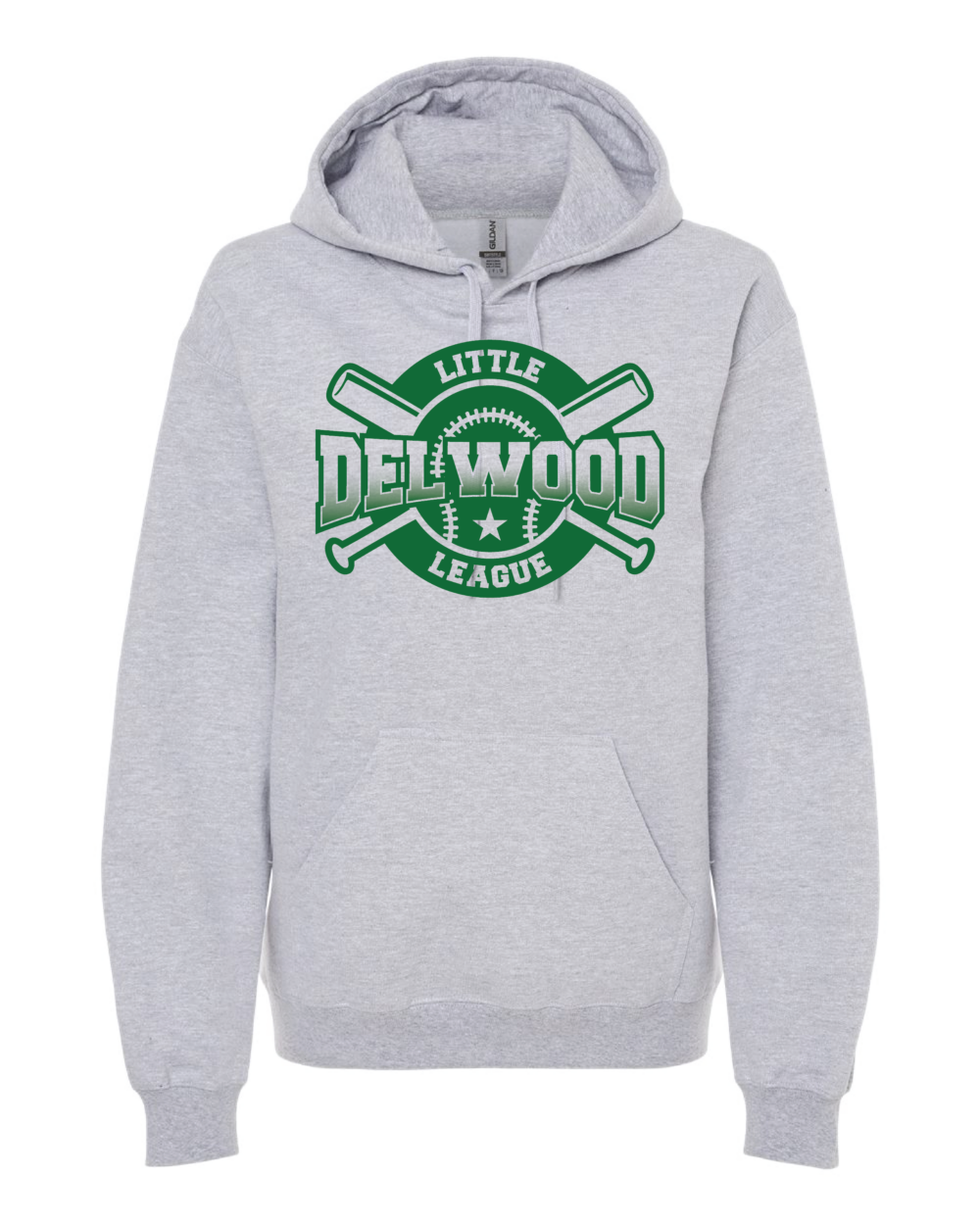 Delwood Little League Youth Gildan Softstyle Midweight Hoodie (4 Color Options) - Image 4