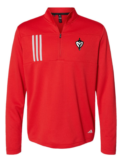 Marquette Catholic Defenders PTO Christmas Fundraiser Unisex Adidas 3 Stripes Double Knit 1/4 Zip Pullover (3 Color Options)
