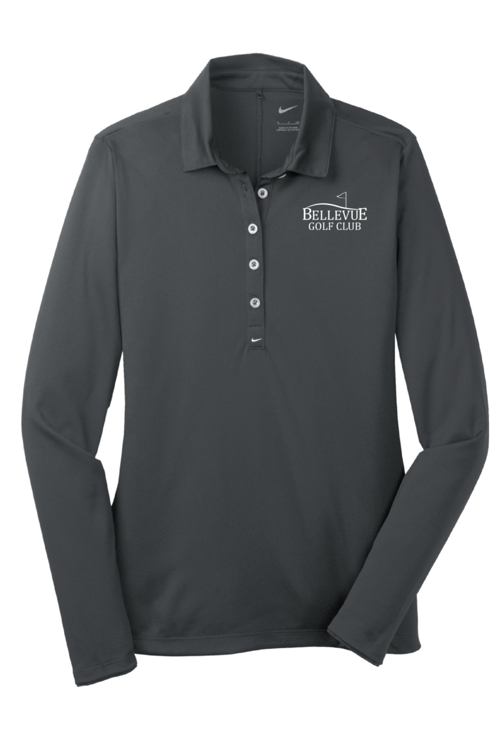 Bellevue Golf Club Nike Ladies Long Sleeve Dri-FIT Stretch Tech Polo (5 Color Options)