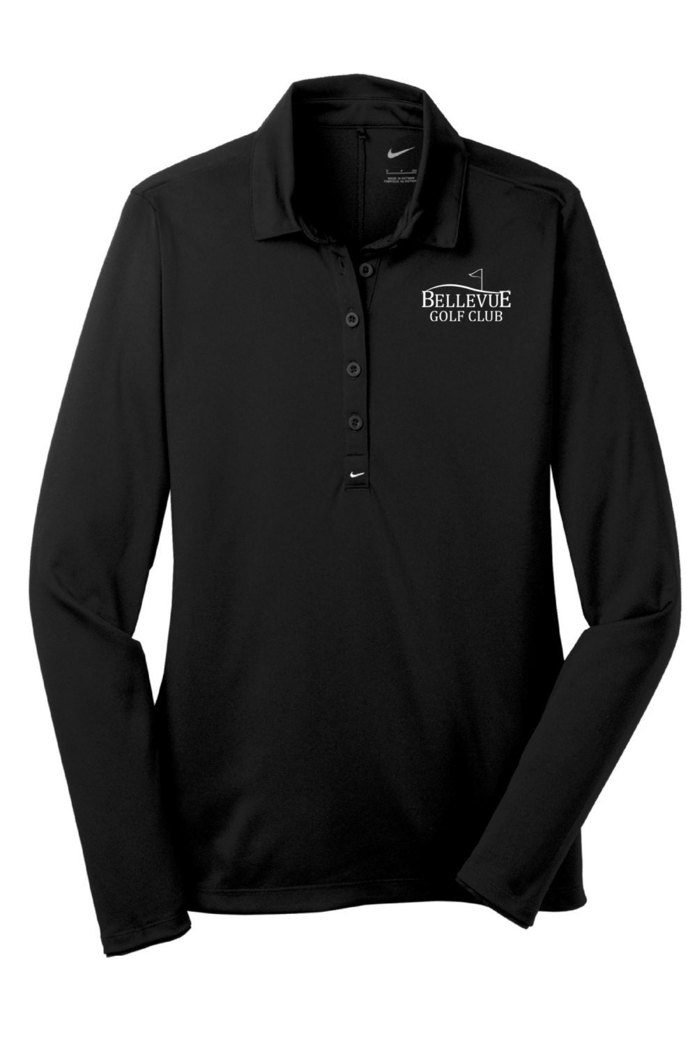 Bellevue Golf Club Nike Ladies Long Sleeve Dri-FIT Stretch Tech Polo (5 Color Options) - Image 2