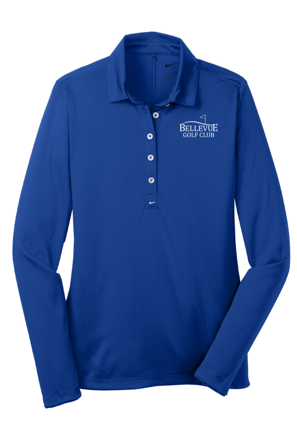 Bellevue Golf Club Nike Ladies Long Sleeve Dri-FIT Stretch Tech Polo (5 Color Options) - Image 3