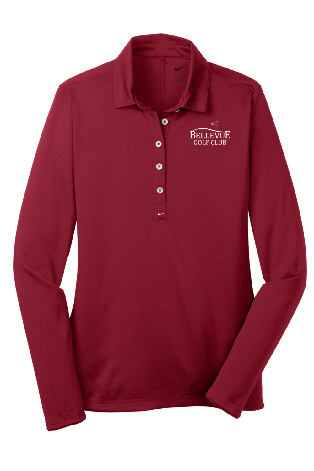 Bellevue Golf Club Nike Ladies Long Sleeve Dri-FIT Stretch Tech Polo (5 Color Options) - Image 4