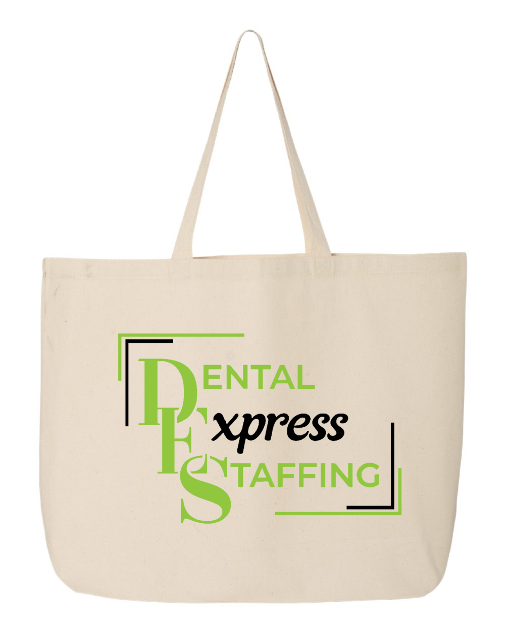 Dental Express Staffing Q-Tees 25L Jumbo Tote (4 Color Options) - Image 4