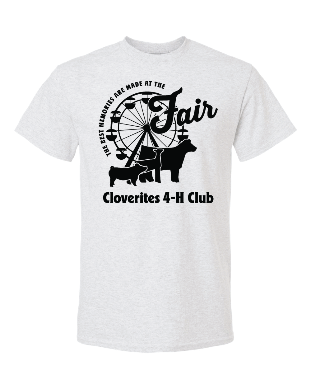 Cloverites 4-H Club Fair Youth Gildan DryBlend T-Shirt (2 Color Options) - Image 2