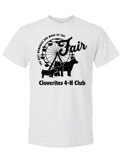 Cloverites 4-H Club Fair Adult Gildan DryBlend T-Shirt (2 Color Options)
