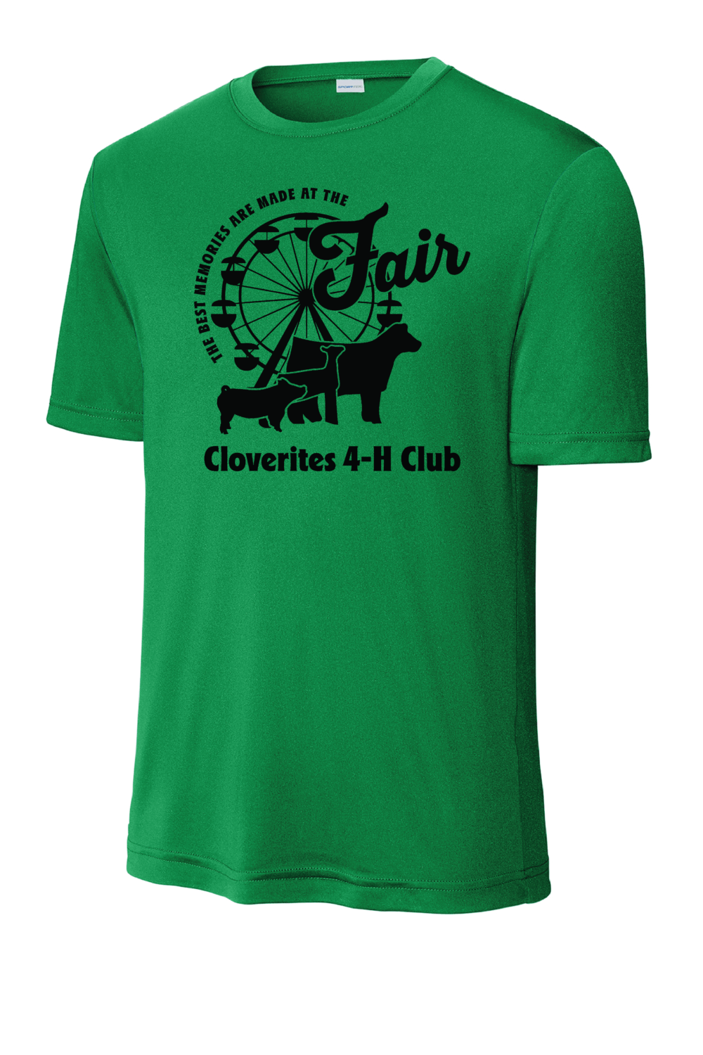 Cloverites 4-H Club Fair Adult Sport-Tek PosiCharge Competitor T-Shirt (2 Color Options)