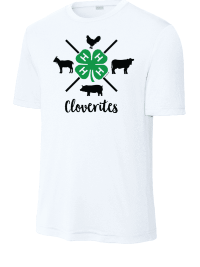 Cloverites 4-H Club Youth Sport-Tek PosiCharge Competitor T-Shirt (2 Color Options)