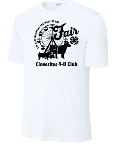 Cloverites 4-H Club Fair Adult Sport-Tek PosiCharge Competitor T-Shirt (2 Color Options)