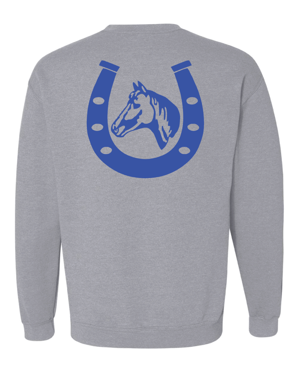Baldwin Saddle Club Adult Sport Grey Gildan Heavy Blend Crewneck Sweatshirt - Image 2