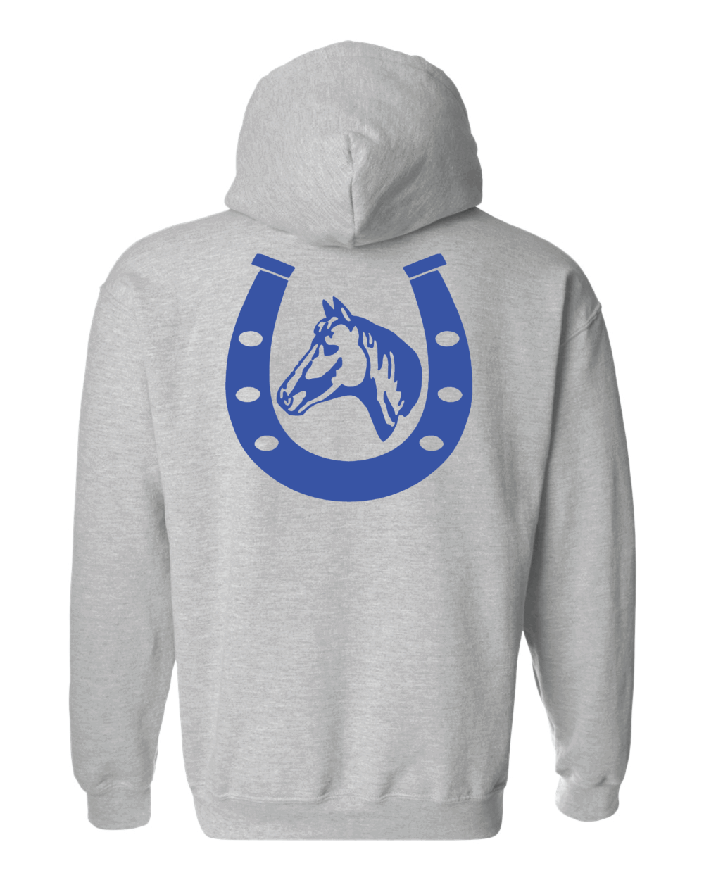 Baldwin Saddle Club Adult Sport Grey Gildan Heavy Blend Hoodie - Image 2