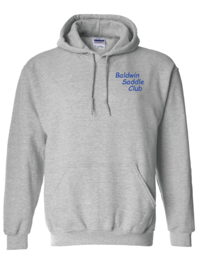 Baldwin Saddle Club Adult Sport Grey Gildan Heavy Blend Hoodie