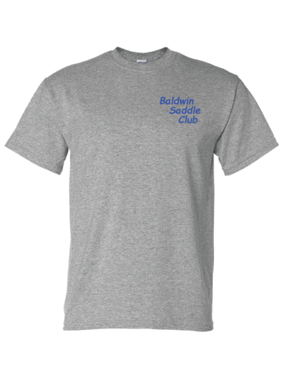 Baldwin Saddle Club Youth Sport Grey Gildan DryBlend T-Shirt