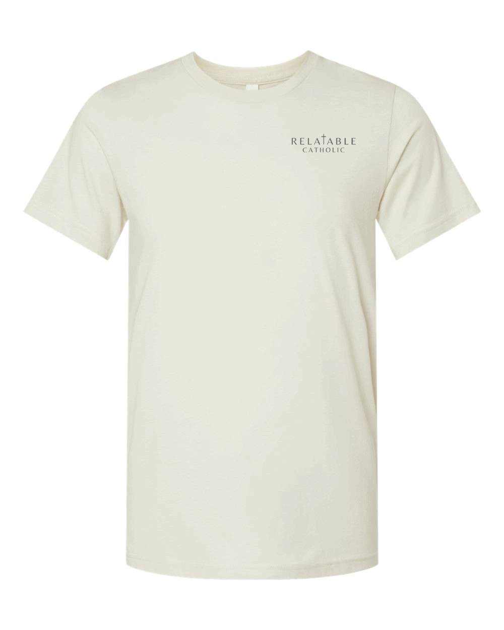 Relatable Catholic Fundraiser Cross Design Adult Bella + Canvas CVC Jersey T-Shirt (2 Color Options)
