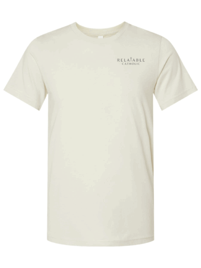 Relatable Catholic Fundraiser Cross Design Adult Bella + Canvas CVC Jersey T-Shirt (2 Color Options)