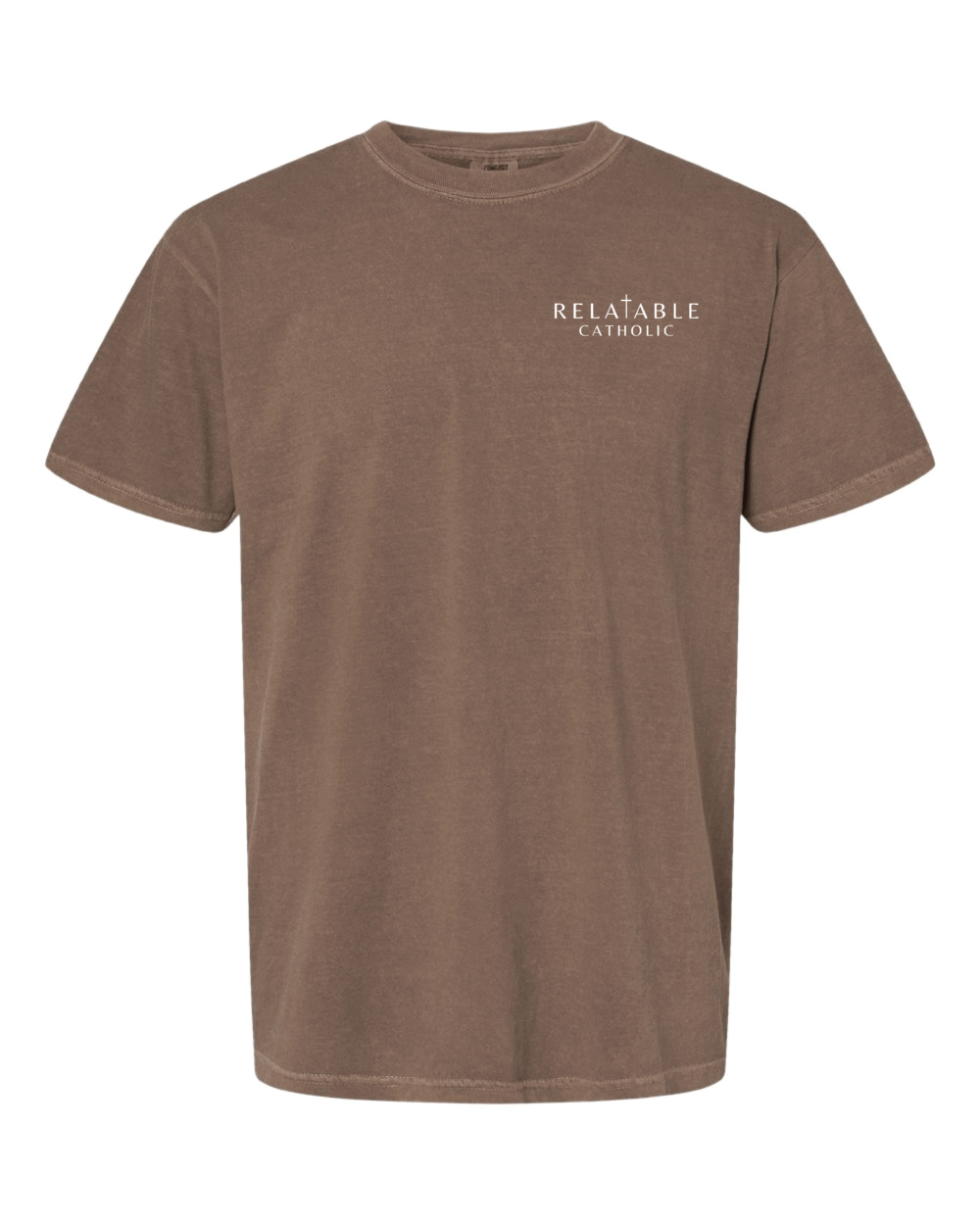 Relatable Catholic Fundraiser Cross Design Adult Comfort Colors Garment-Dyed Heavyweight T-Shirt (3 Color Options)