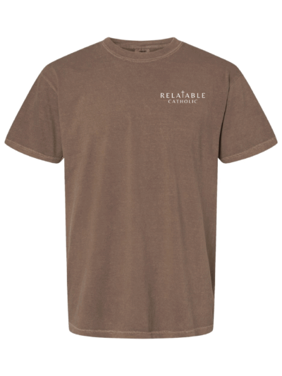 Relatable Catholic Fundraiser Cross Design Adult Comfort Colors Garment-Dyed Heavyweight T-Shirt (3 Color Options)