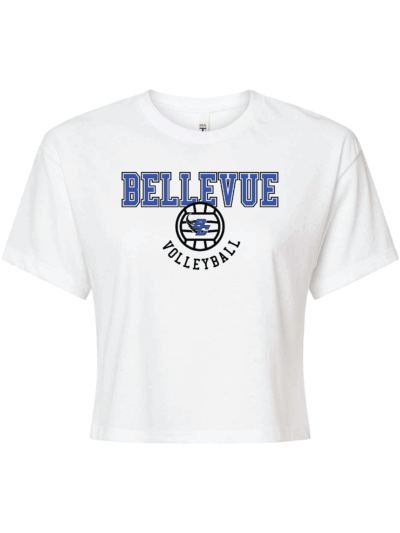 2025 Bellevue Comets Volleyball Fundraiser Women’s Next Level Ideal Crop Top (3 Color Options)