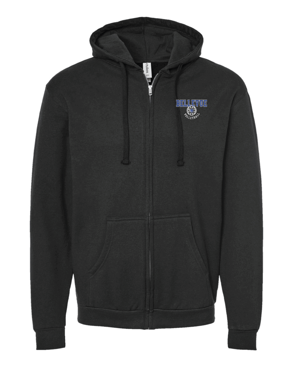 2025 Bellevue Comets Volleyball Fundraiser Adult Tultex Full-Zip Hoodie (2 Color Options) - Image 2