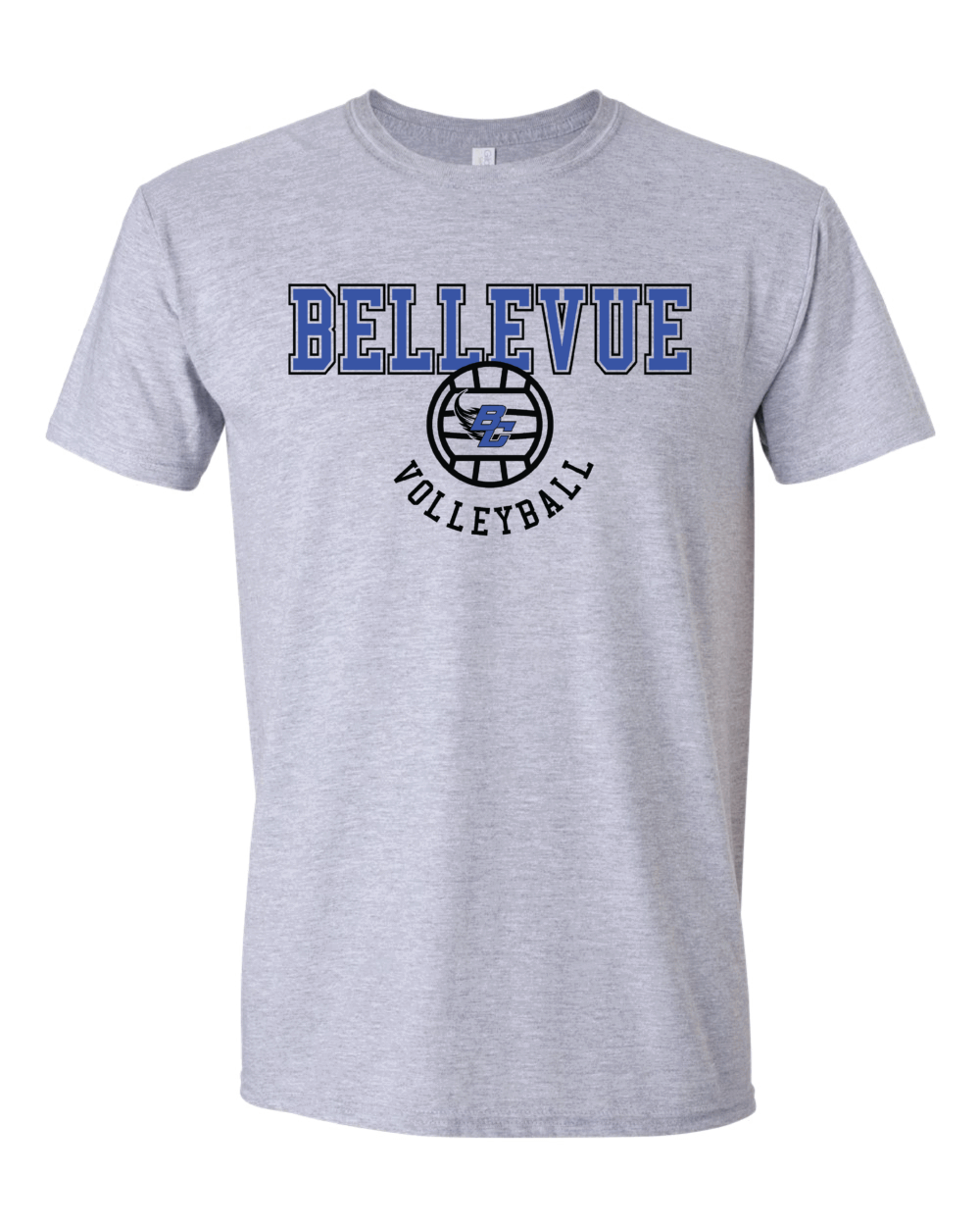 2025 Bellevue Comets Volleyball Fundraiser Adult Gildan Softstyle T-Shirt (4 Color Options) - Image 2