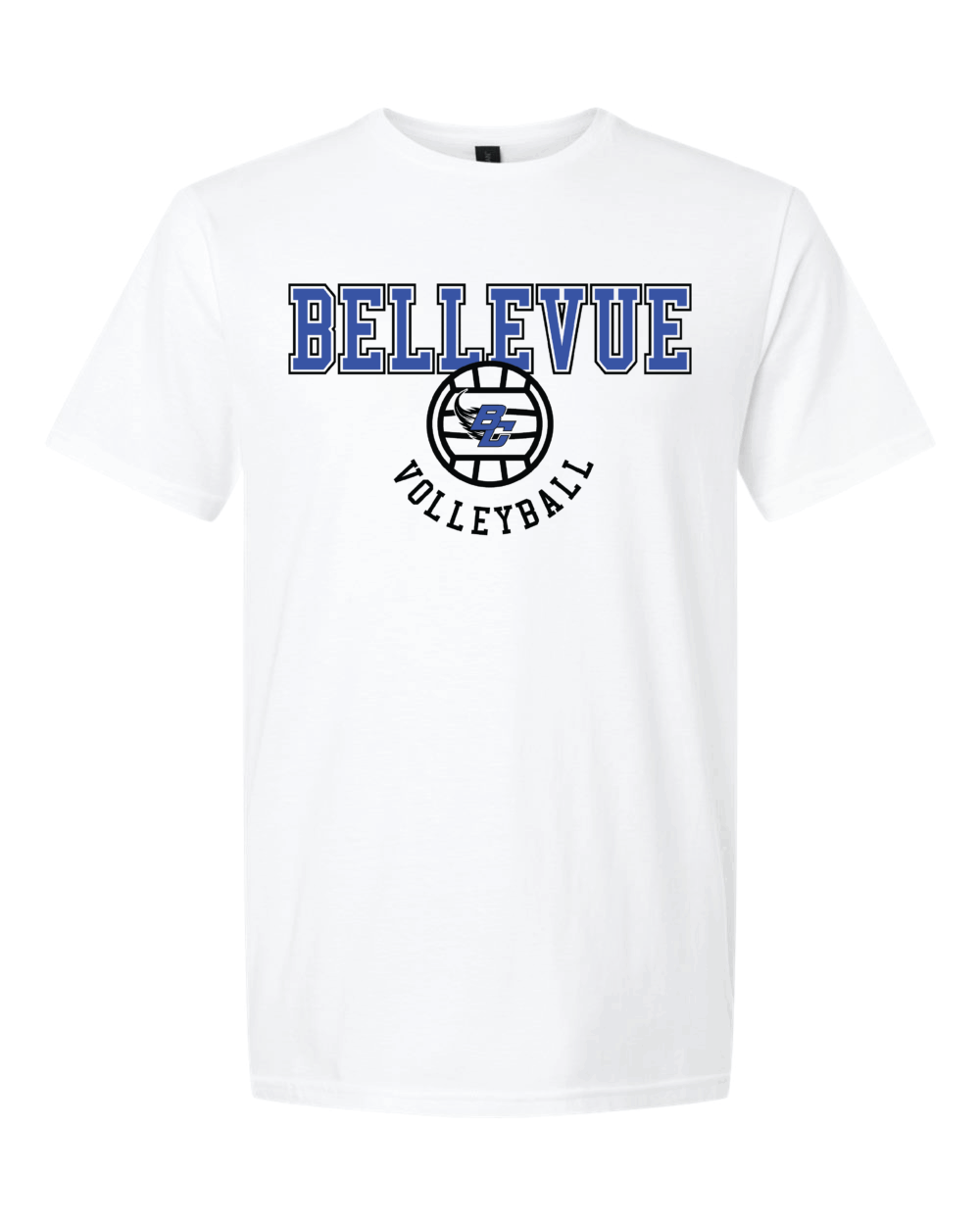 2025 Bellevue Comets Volleyball Fundraiser Adult Gildan Softstyle T-Shirt (4 Color Options)