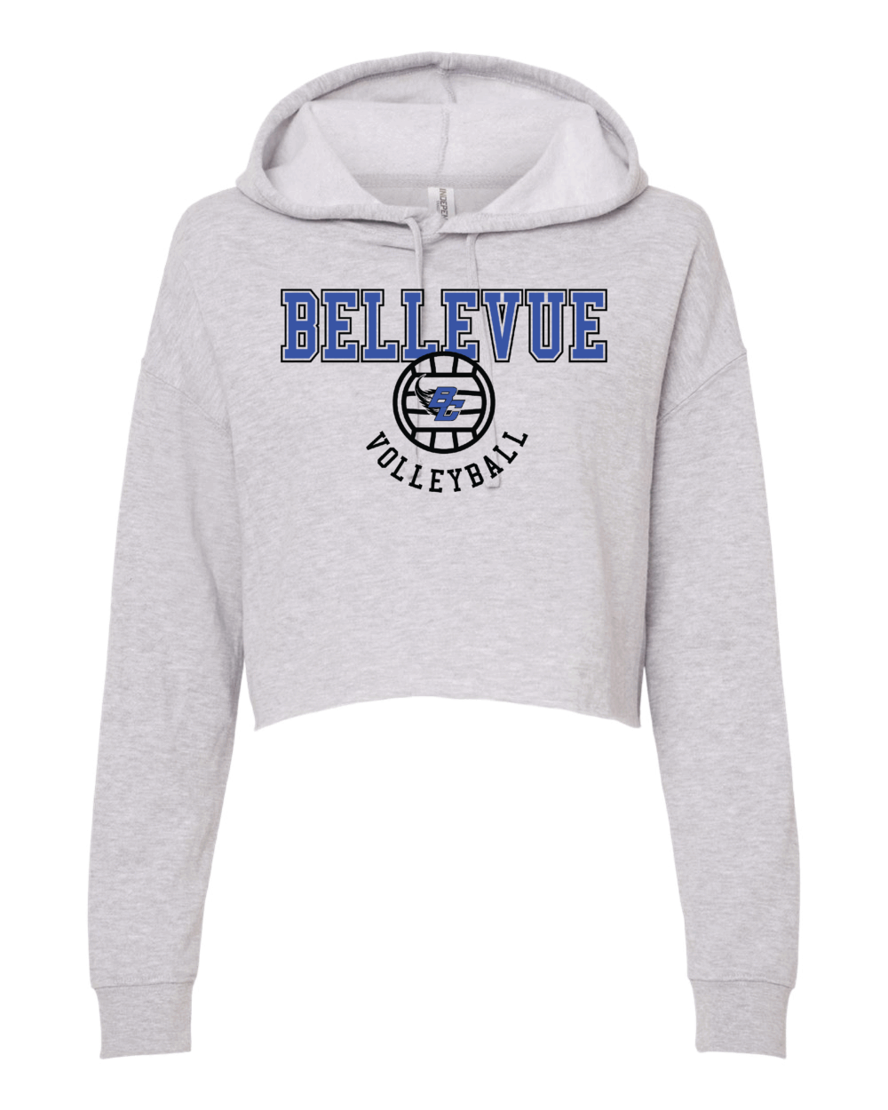 2025 Bellevue Comets Volleyball Fundraiser Women’s Independent Trading Co. Lightweight Crop Hoodie (2 Color Options) - Image 2