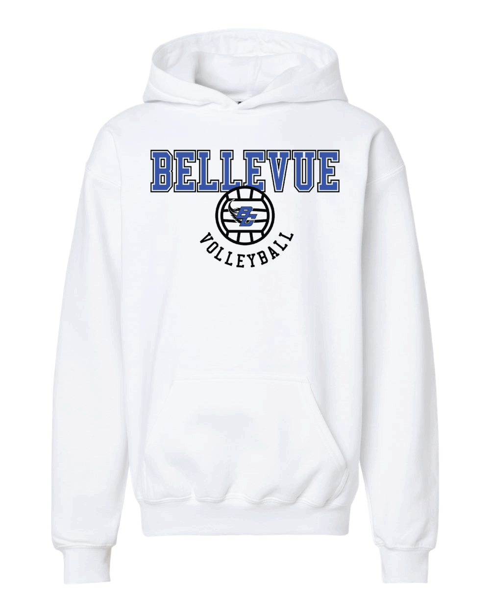 2025 Bellevue Comets Volleyball Fundraiser Youth Gildan Softstyle Midweight Hoodie (3 Color Options)
