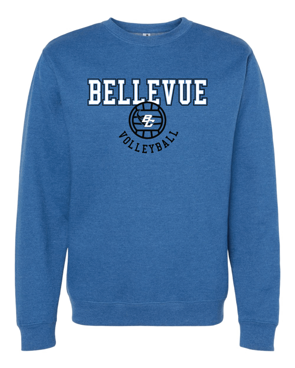 2025 Bellevue Comets Volleyball Fundraiser Royal Heather Adult Independent Trading Co. Midweight Crewneck Sweatshirt