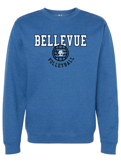 2025 Bellevue Comets Volleyball Fundraiser Royal Heather Adult Independent Trading Co. Midweight Crewneck Sweatshirt