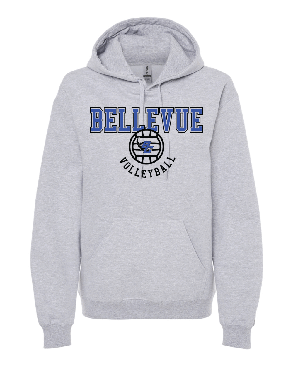 2025 Bellevue Comets Volleyball Fundraiser Adult Gildan Softstyle Midweight Hoodie (3 Color Options) - Image 2