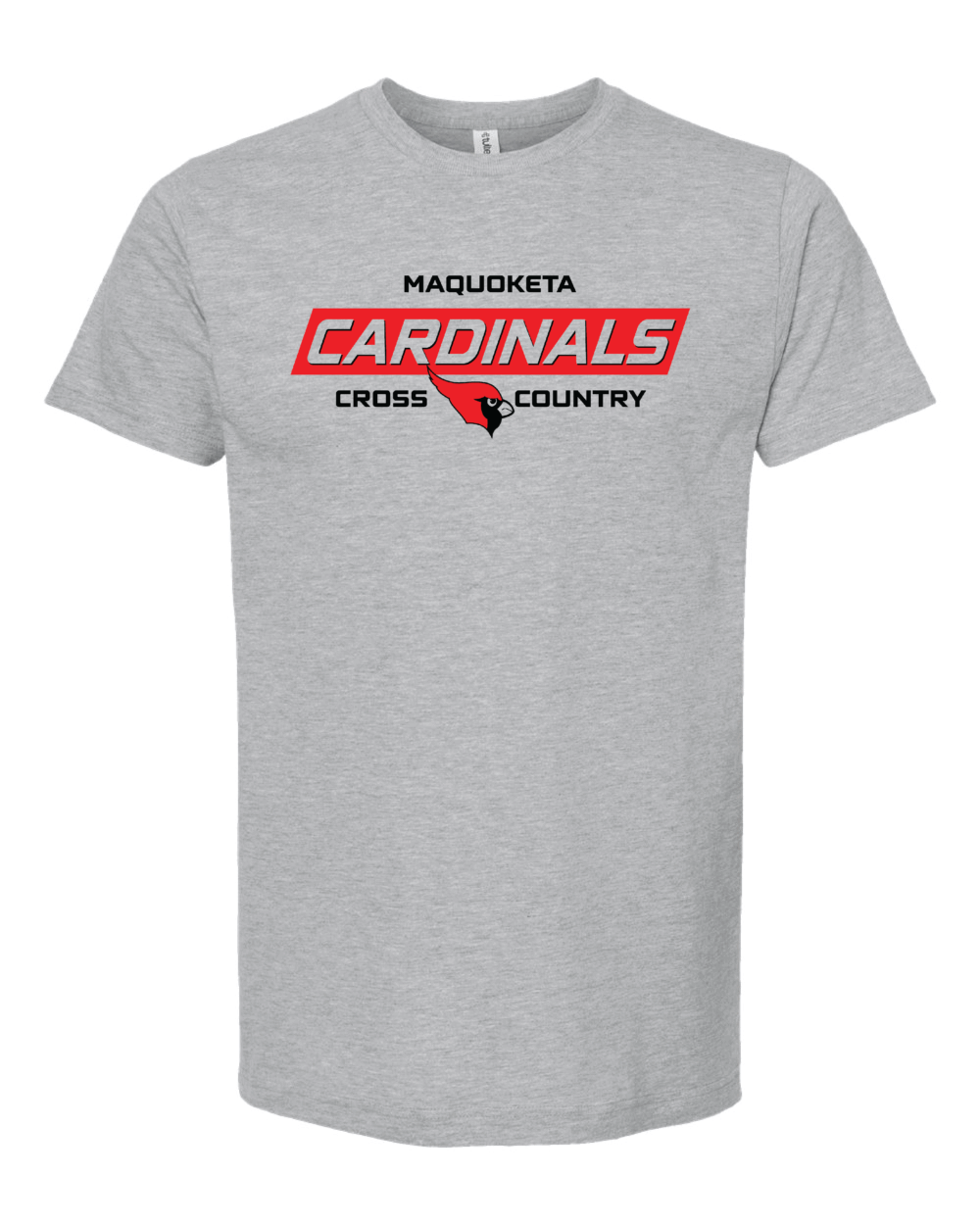 2025 Maquoketa Cardinals Cross Country Adult Tultex Fine Jersey T-Shirt (2 Color Options) - Image 2